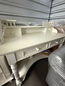 White Solid Oak Desk