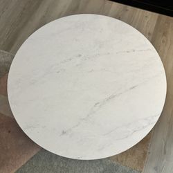Marble & Gold End Table 