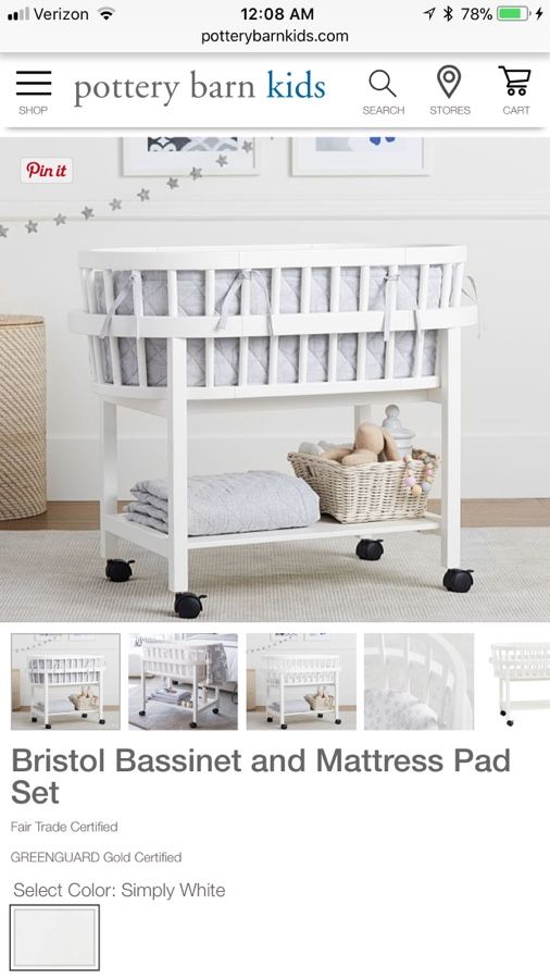 Brand New Pottery Barn Bristol Bassinet