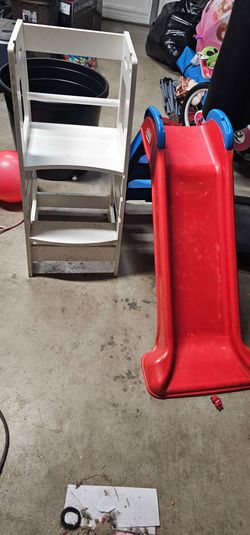 Slide  and kids stool
