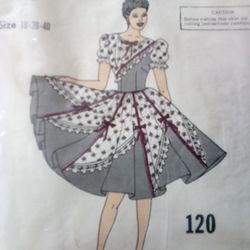 Square Dance Dress Pattern, Womens