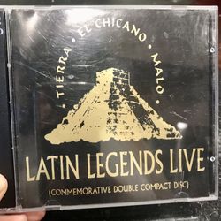 Latin Legends Live Double CD Malo, Tierra, & El Chicano
