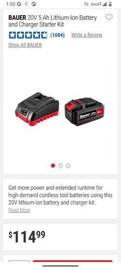 Bauer charger and battery pack brand new