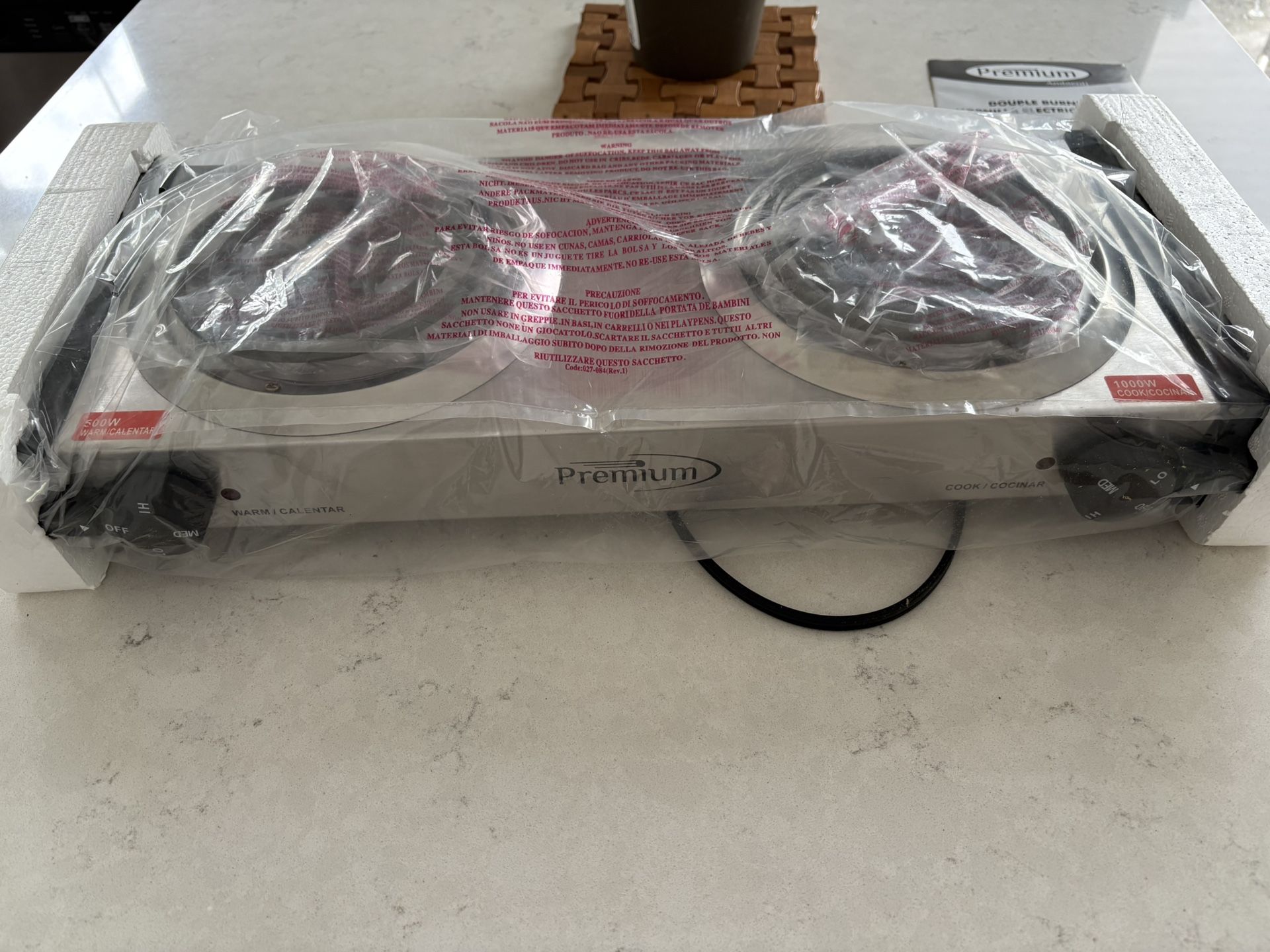Premium  Electric Double Burner. Firm On Price .