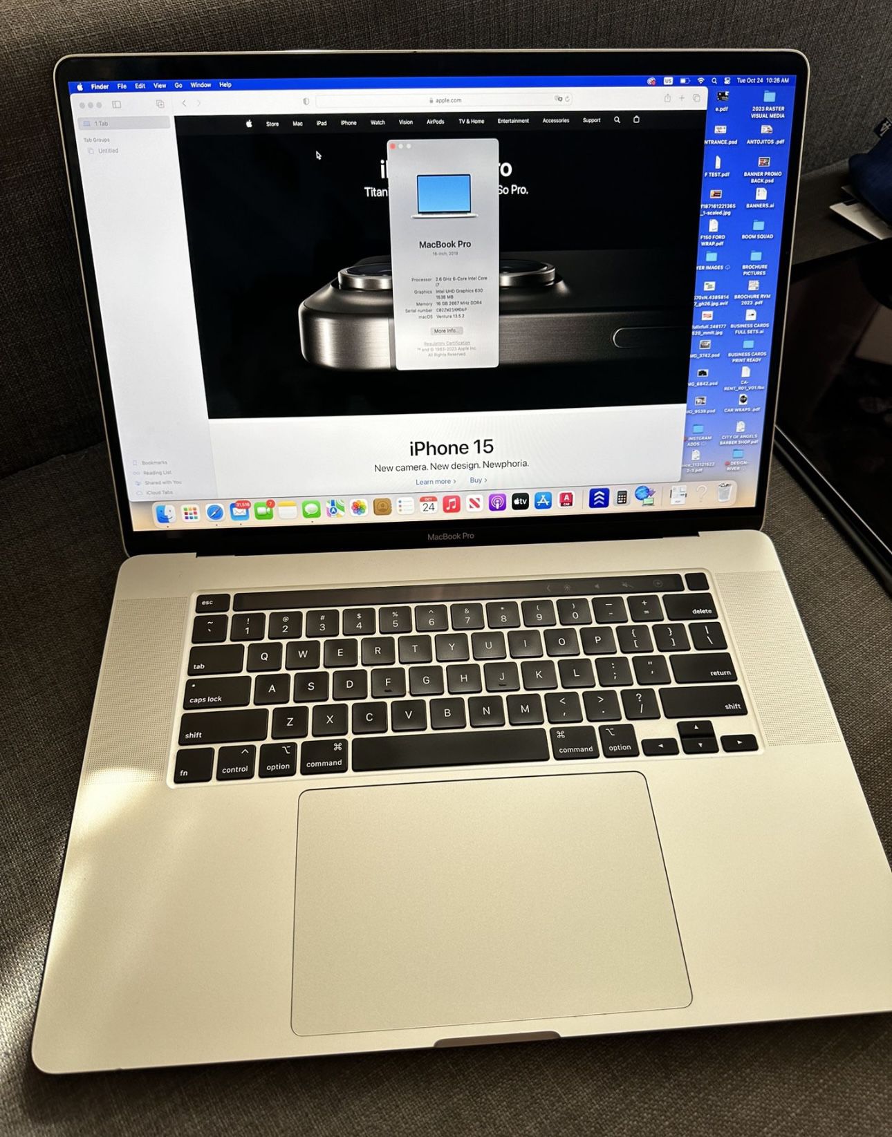 16” MacBook Pro / $460  Touch Bar 