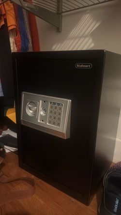 Stalwart Digital Steel Safe Box with Keypad, Black