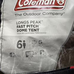 COLEMAN TENT FOR 6