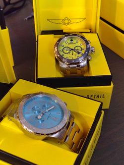$125 FOR BOTH MEN'S INVICTA WATCHES