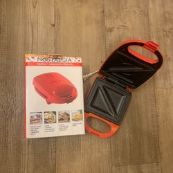 Nostalgia My Mini Sandwich Maker Red Brand Grilled Cheese Omelets And More
