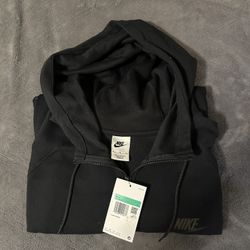 Nike Men Black Full Zip Hoodie Sweater 