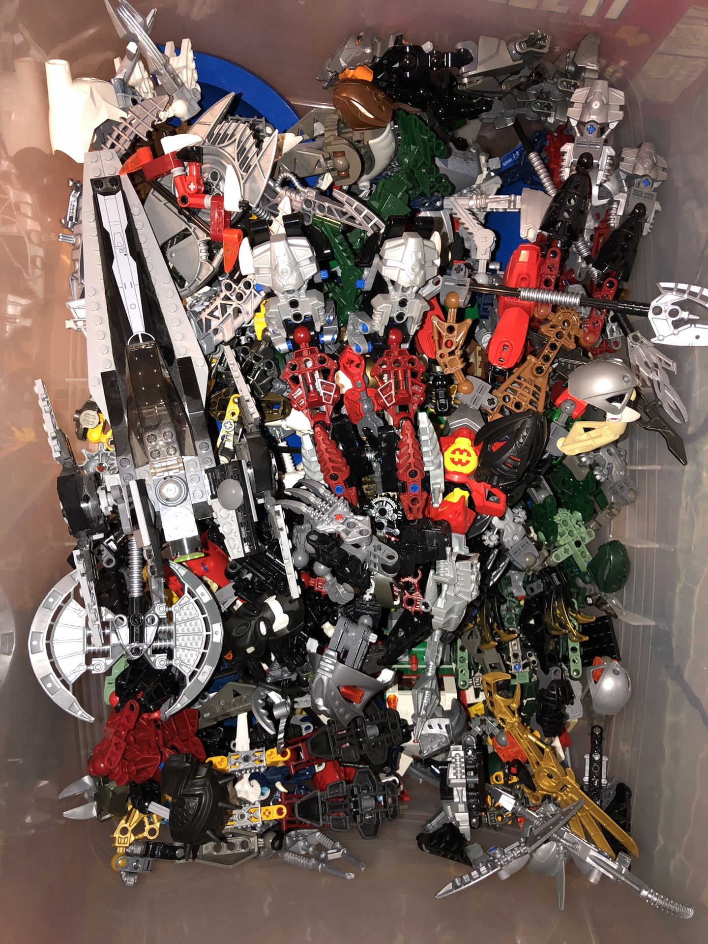 Massive Classic Lego Box with sets/Vintage Bionicles