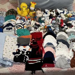 Baby Boy Newborn Socks, Bibs & Caps & Blankets 