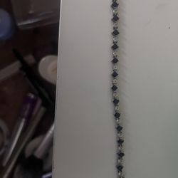 Blue Tennis Bracelet 