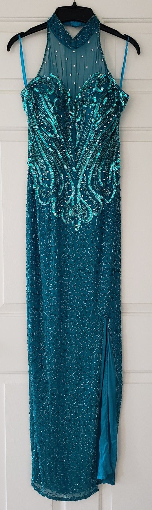 Gorgeous Sequin and Beaded Prom Dress
