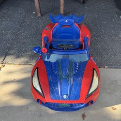 spider-man kids electric car