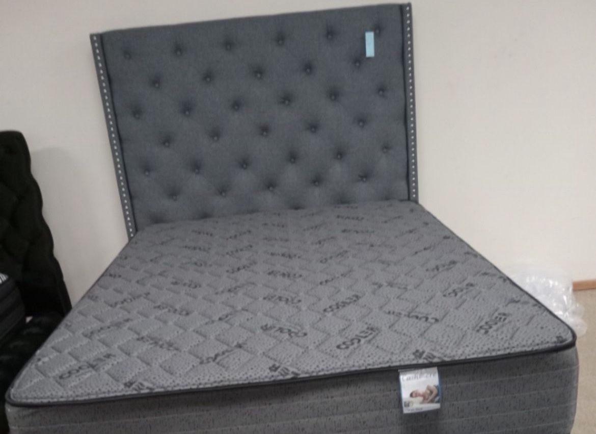 Nailhead Tall Style Bed!