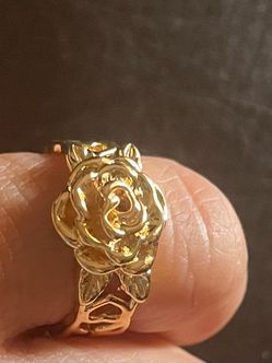 Rose gold tone plated