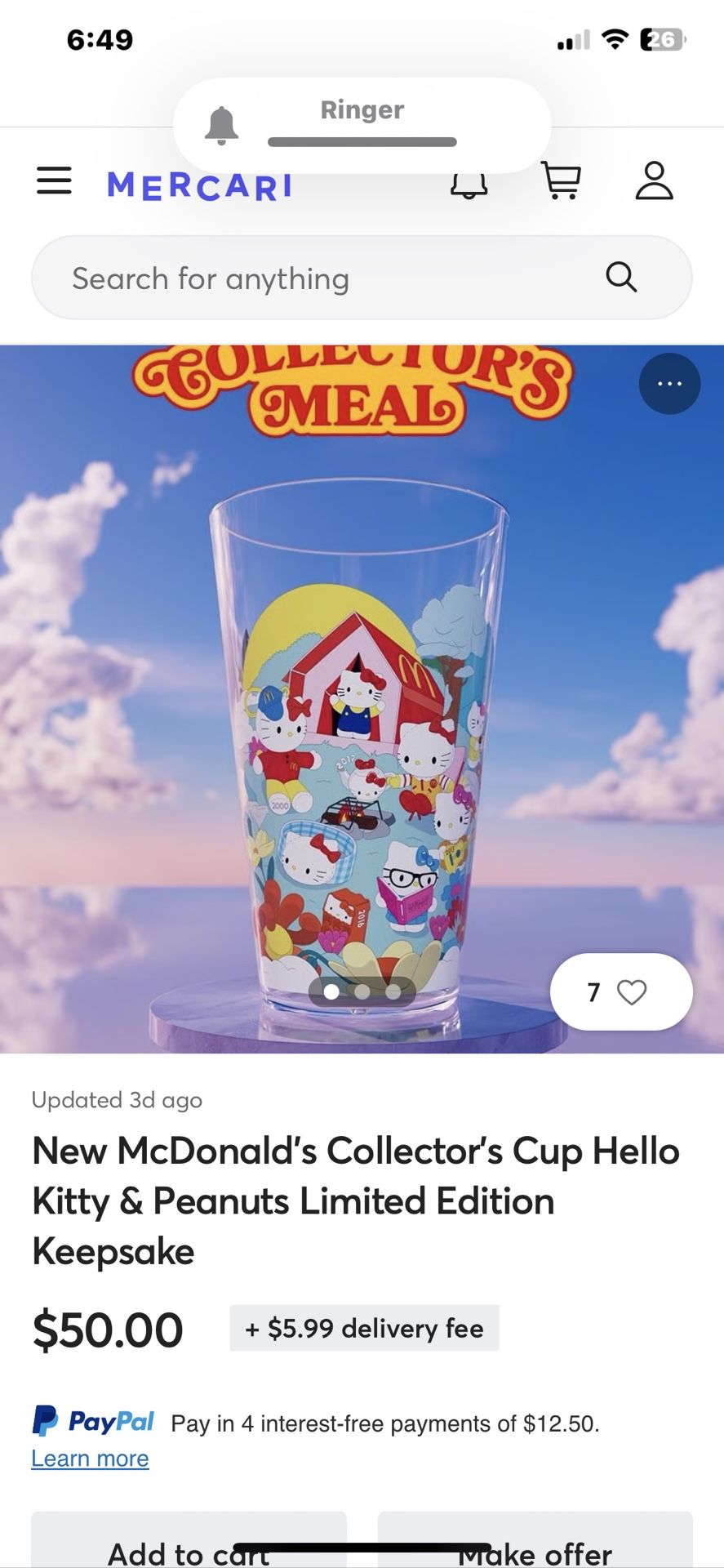 New Hello Kitty Cup