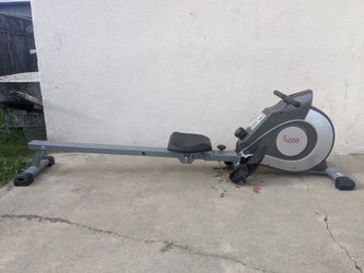 Rowing machine, rower