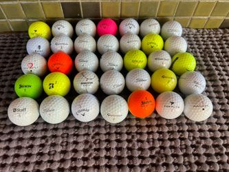 35 Golf Balls Used Mixed 