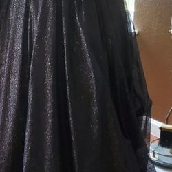 First Impressions Black Glittery Prom Dress Size 20