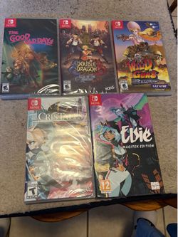 5 Game  Nintendo Switch Indie Hits Bundle including The Good Old Days & Wild Guns Reloaded SEALED