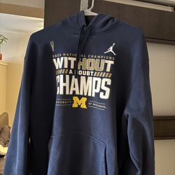 Michigan Wolverines Football National Championship Hoodie Size XXL
