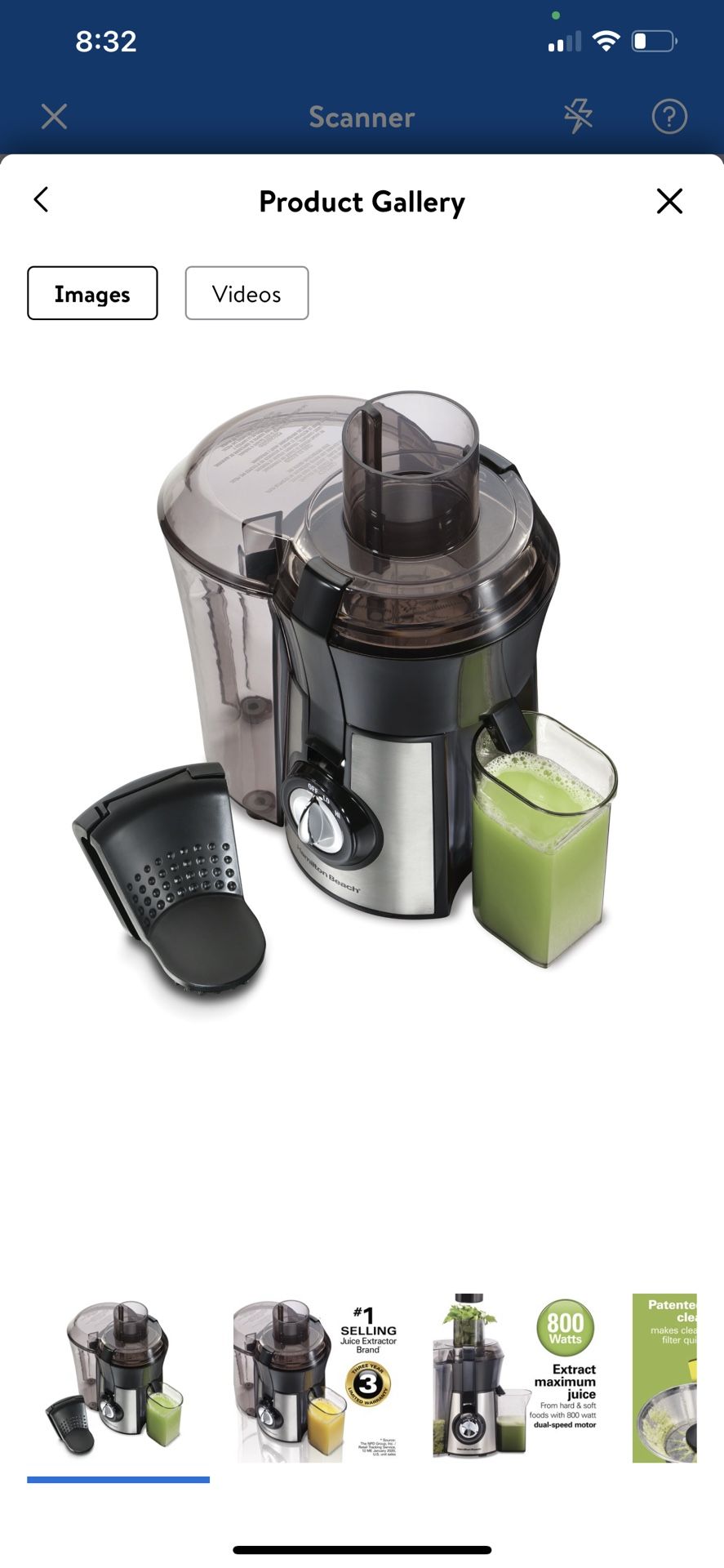 Hamilton Beach Easy Clean Juice