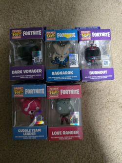 Fortnite pop keychains
