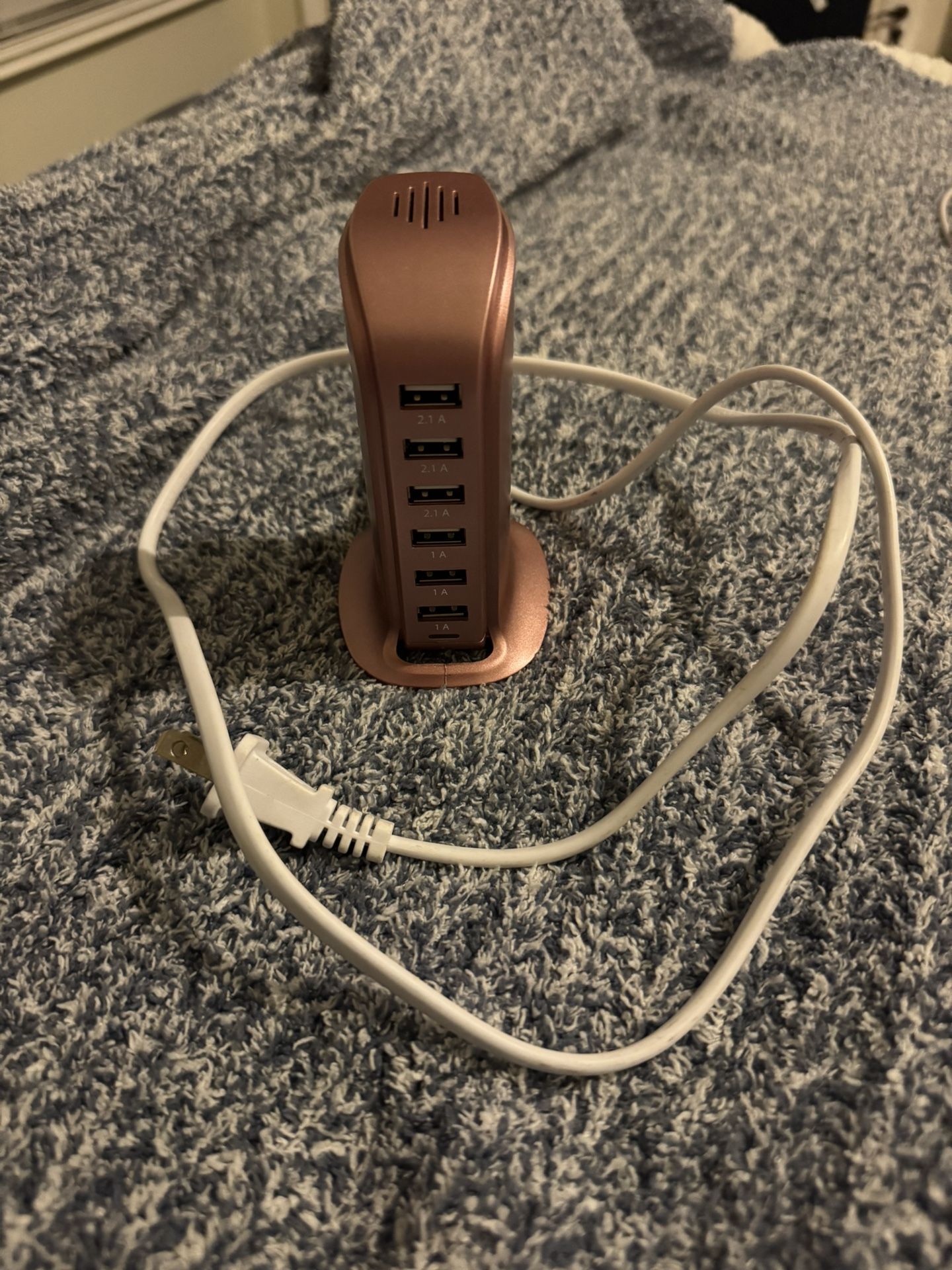 Various Charging Cords And Blocks