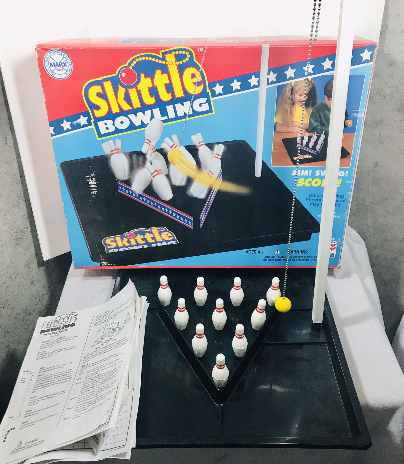 Vintage 1970’s Marx Toys Skittle Bowling