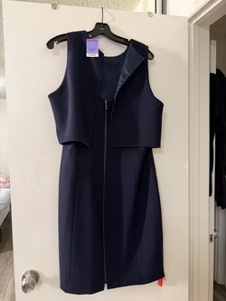 Dark blue dress