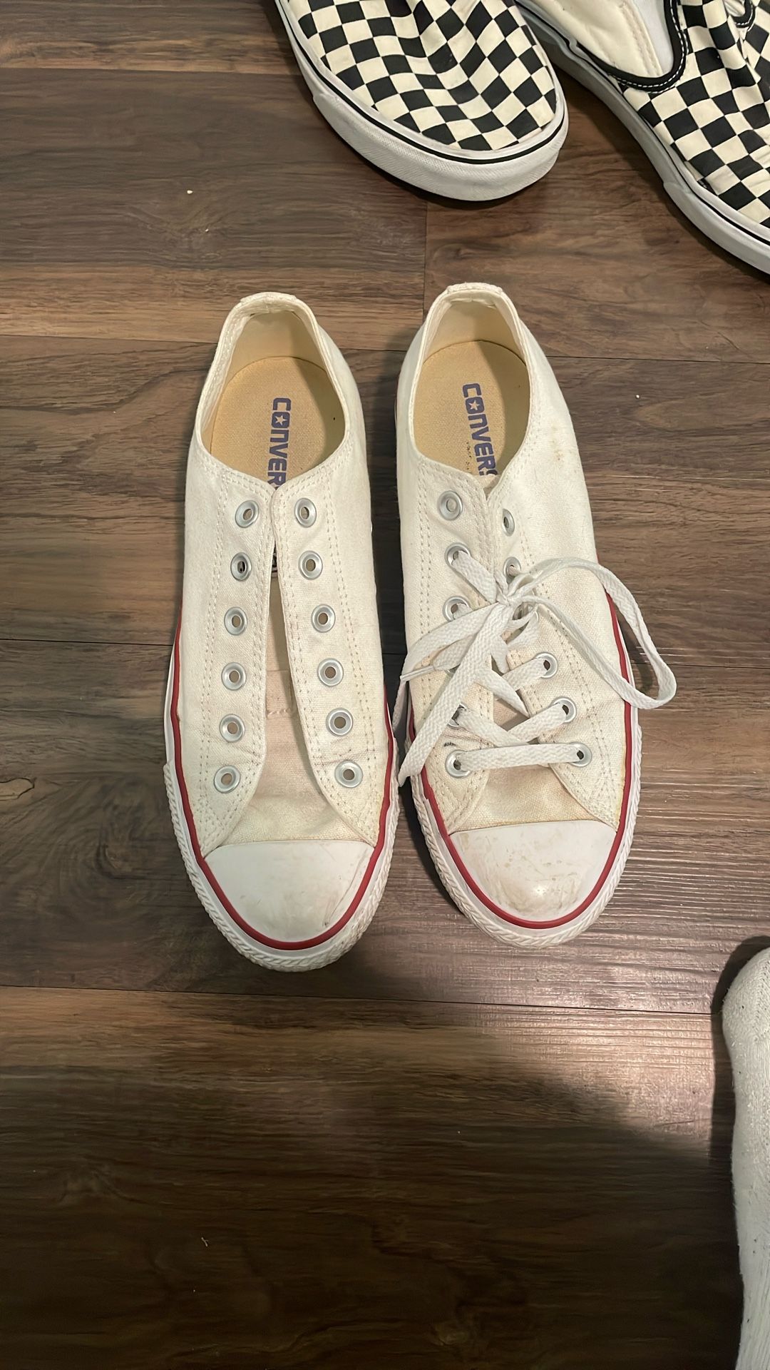 White Low Top Converse