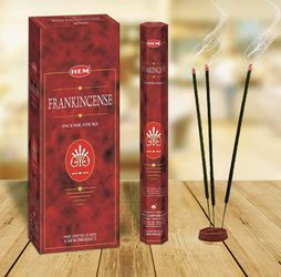 Frankincense - Box of Six 20 Sticks Tubes, 120 Sticks Total - HEM Incense From India