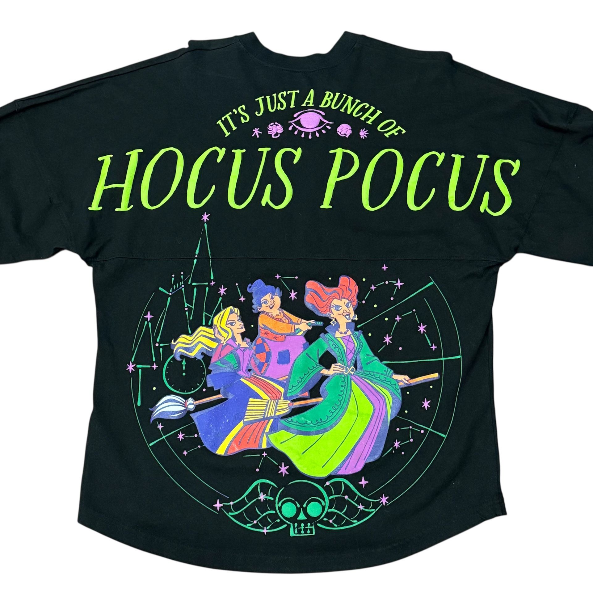 Disney Parks 2021 Hocus Pocus Glow in the Dark Spirit Jersey Crewneck Size M