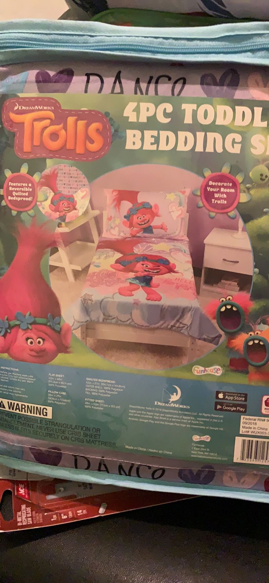 Toddler bedding set Trolls