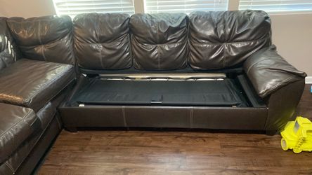 Leather Sofa Bed