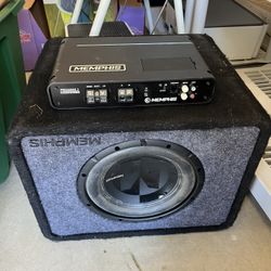 Memphis 10” Sub With Box And Amp