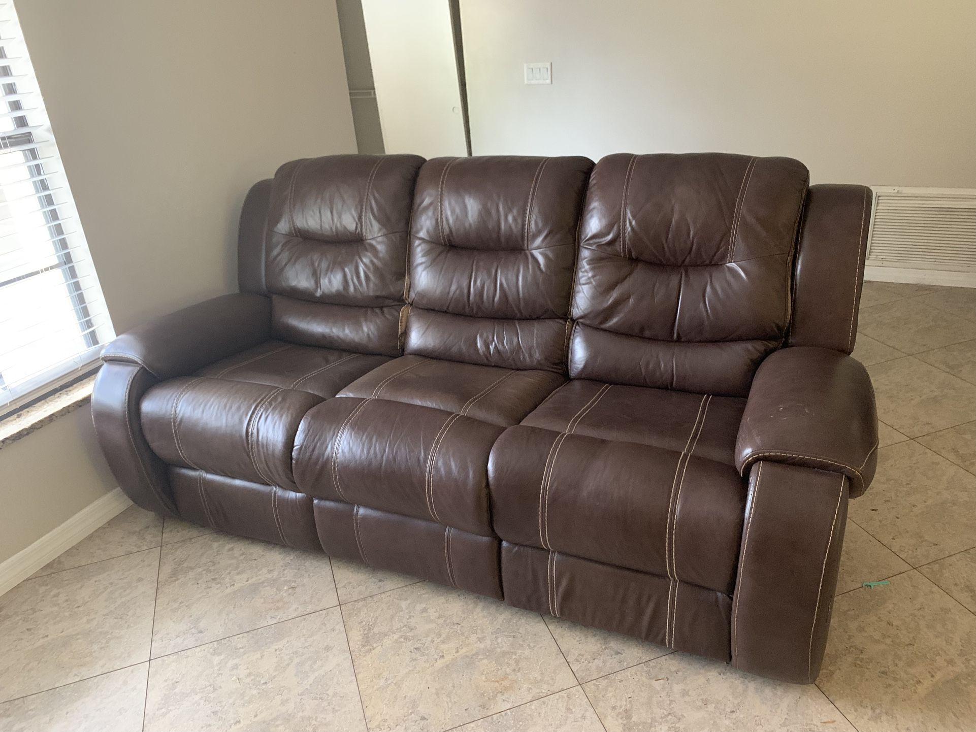 Leather couch
