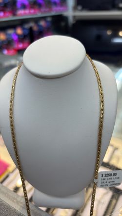 14K Yellow Gold Link Chain Necklace