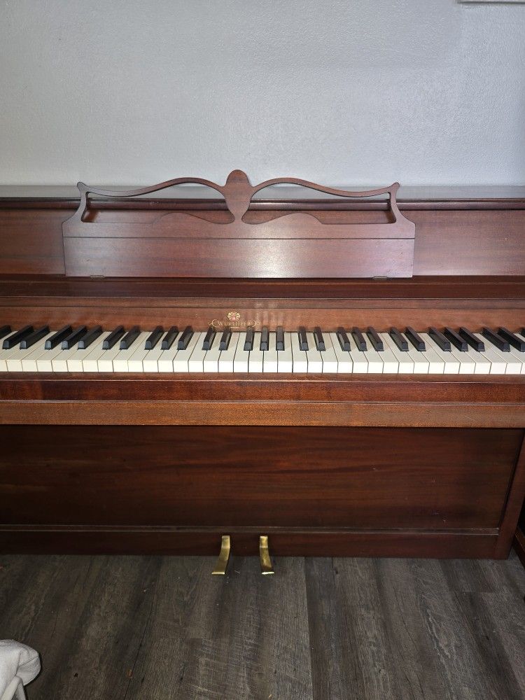 Wurlitzer Uprigth Piano With Bench