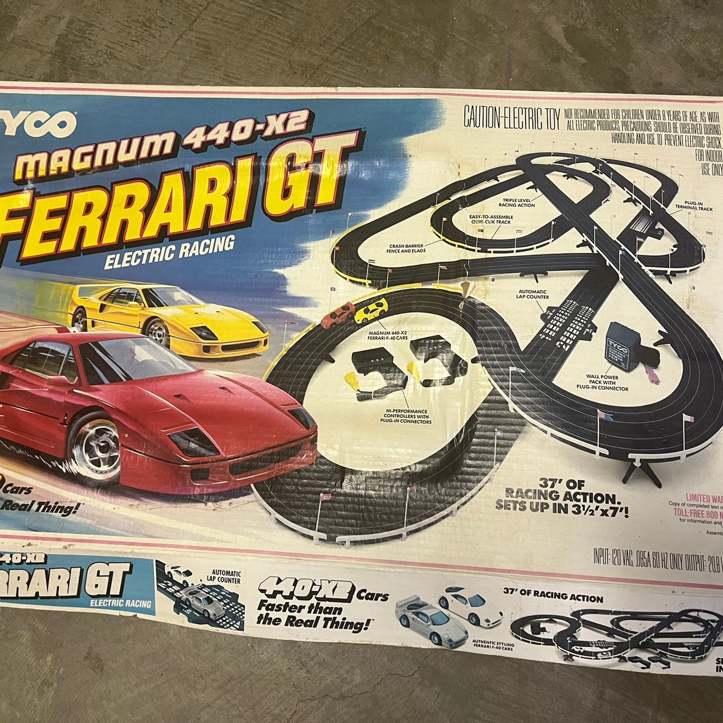 Tyco Magnum 440 X2 Ferrari GT Race Track for Sale in