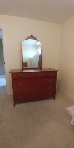 Mid-Century RWay Dresser, Chest, Mirror, Headboard, Night Stands (2)