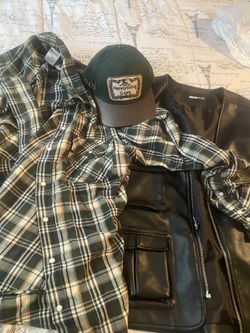 True Religion Shirt Fashion Nova Leather Vest And Hat All For $40