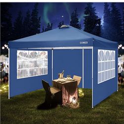 10x10' Heavy Duty Pop-UP Tent Foldable Canopy for Camping & Party