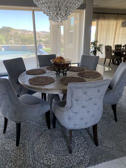 Dining table with 6 chairs