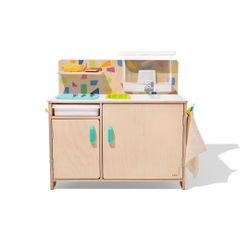 LOVEVERY, The Real Life Play Kitchen with Fresh, Drinkable Running Water, Plus Toddler Recipe Boo