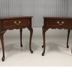Hickory Furniture End Tables Pair 