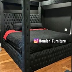 New In Box King Bed Frame With Mattress (Read Description Below)
