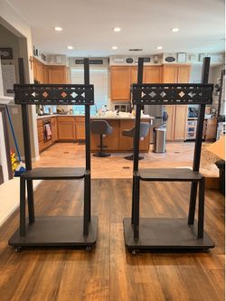 Heavy duty rolling TV stands